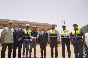 Deputy Prime Minister, minister of planning, is inspecting a number of service projects implemented in the Hit district of Anbar Governorate