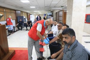 وزارة التخطيط تنظمُ حملة للتبرع بالدم لسد احتياجات المصابين في فاجعة الحمدانية