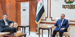 نائب رئيس مجلس الوزراء، وزير التخطيط الدكتور محمد علي تميم، يستقبل رئيس الاستعراض الاستراتيجي المستقل في الامم المتحدة