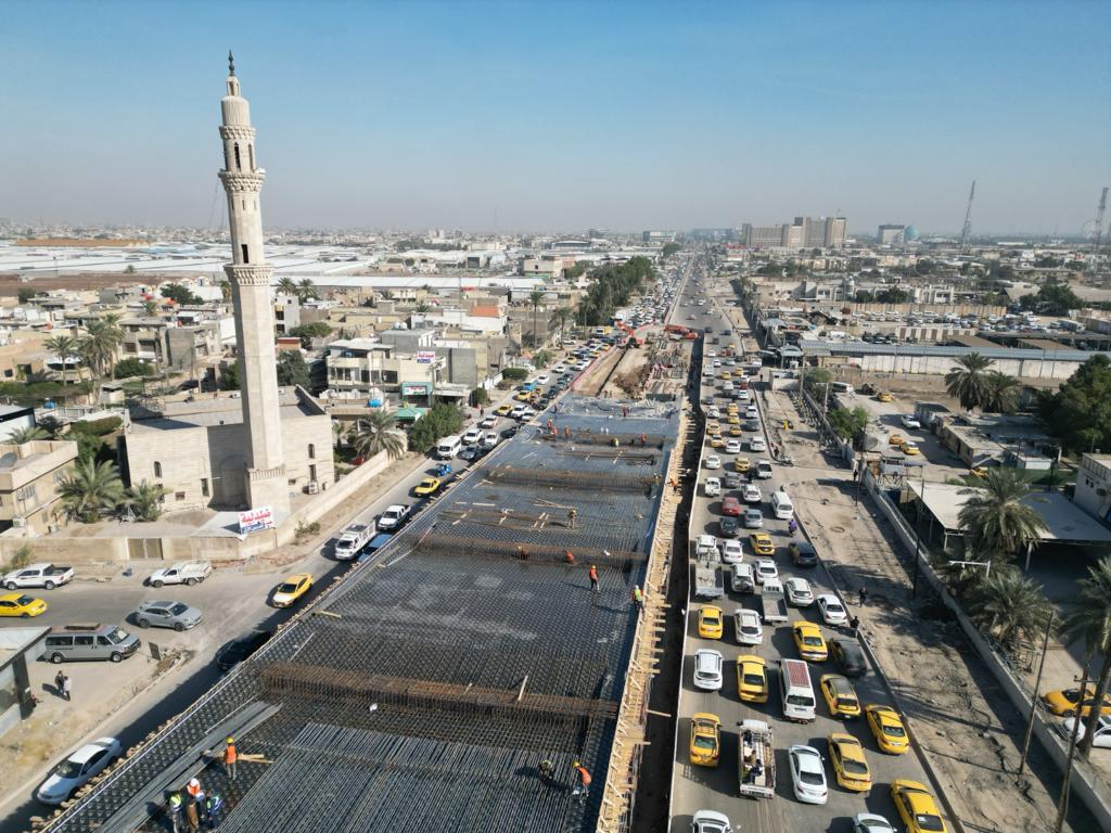 You are currently viewing وزارة التخطيط تتابعُ ميداينا مشروع تصميم وتنفيذ مُجسر تقاطع شارع (77) القدس – العبور، ومشروع تقاطع قرطبة في العاصمة بغداد