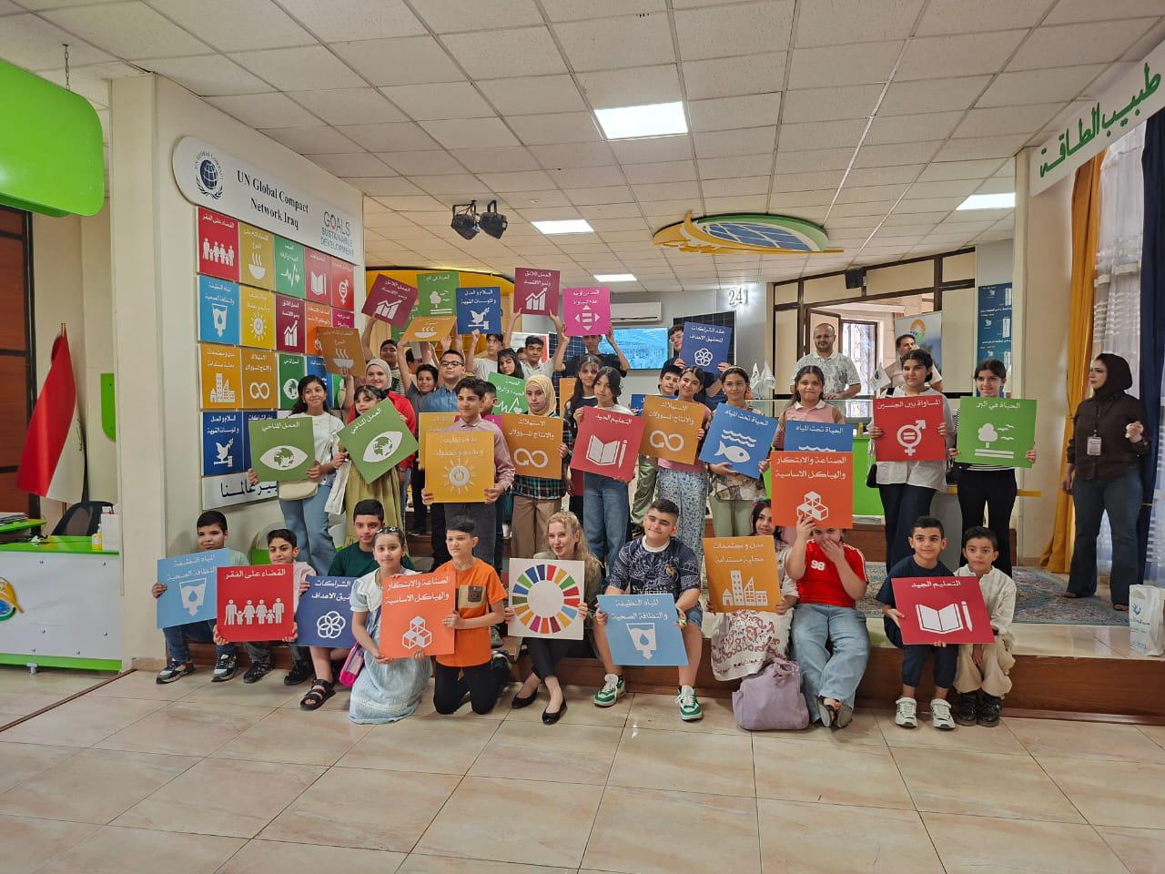 You are currently viewing المبتكرون الجدد يمضون يوماً حافلاً في مركز بغداد للطاقة المتجددة والاستدامة