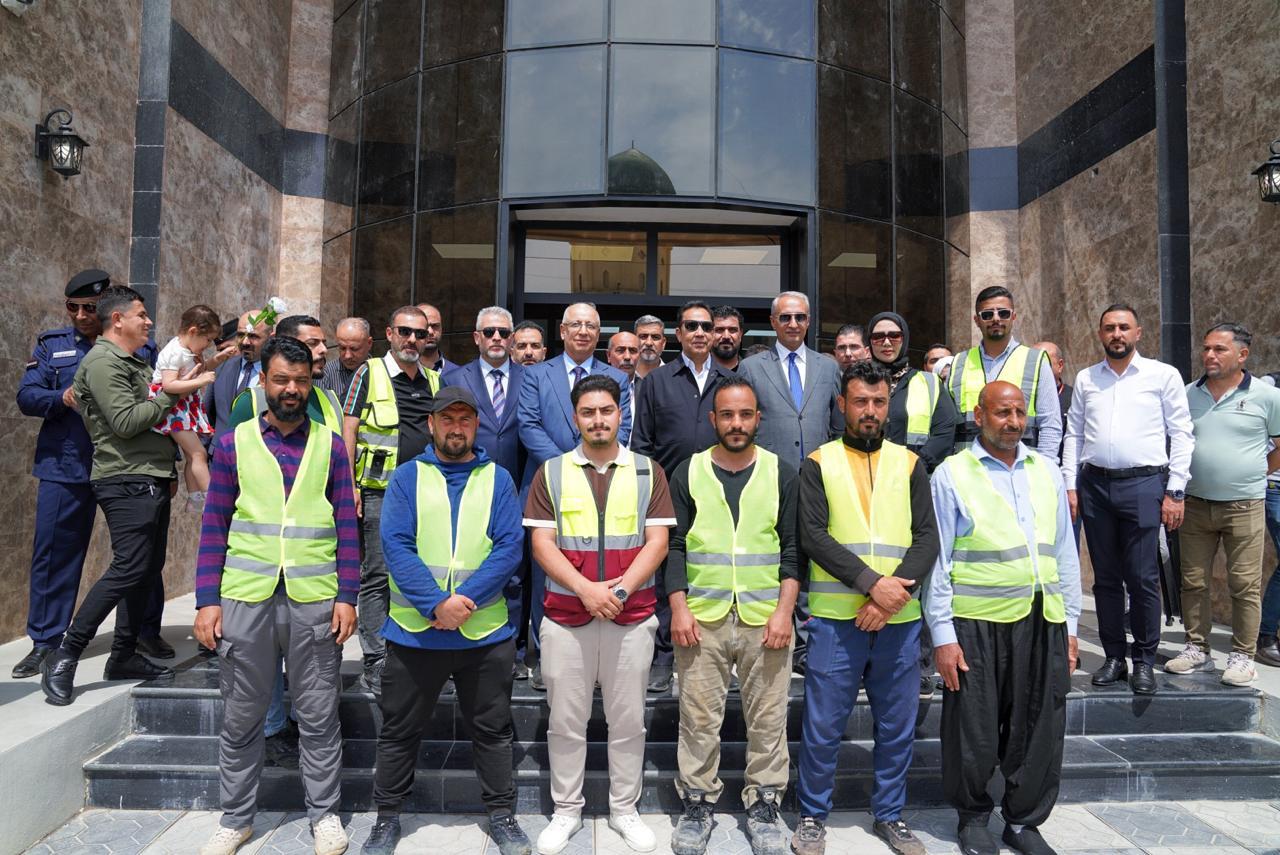 Read more about the article وكيل وزارة التخطيط للشؤون الفنية يتفقد عددا من المشاريع الخدمية والصحية والسياحية والاستثمارية في نينوى ويشارك في افتتاح مركز صحي الحدباء ويزور مستشفى الأورام والطب النووي