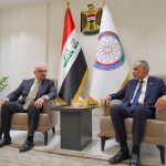 الدكتور قتيبة غازي مجيد يتسلّم حقيبة التخطيط من وزير التخطيط وكالة السيد فالح ساري